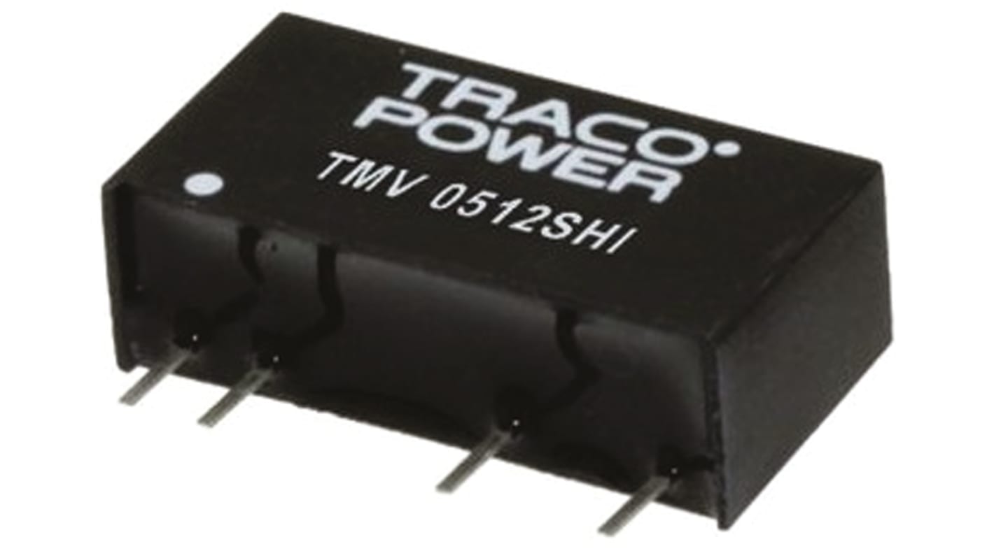 TRACOPOWER TMV HI DC/DC-Wandler 1W 12 V dc IN, 3.3V dc OUT / 300mA Durchsteckmontage 5.2kV dc isoliert