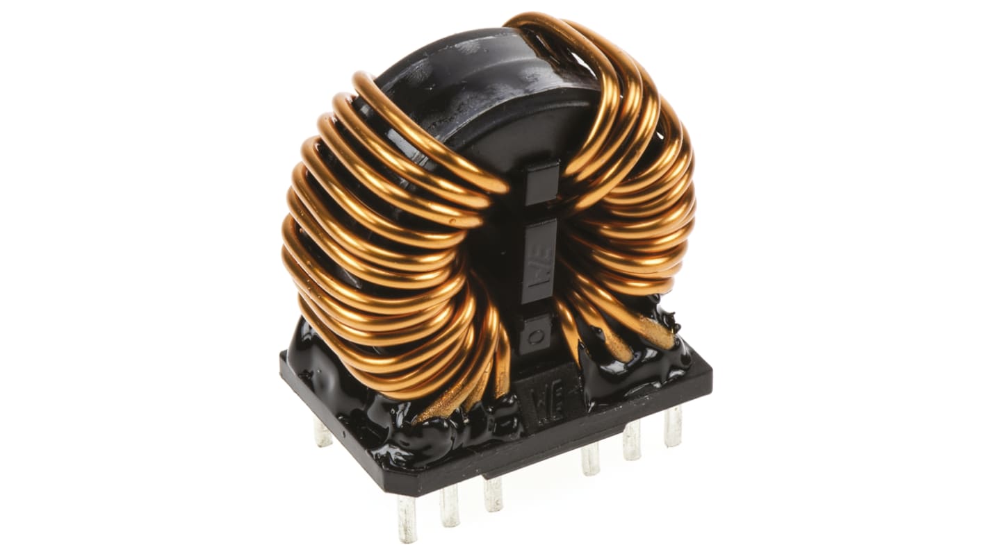 Wurth 4.5 mH -30 → +50% Nano Crystalline Common Mode Choke, Max SRF:300MHz, 18A Idc, 4.2mΩ Rdc 250 V ac, WE-CMBNC
