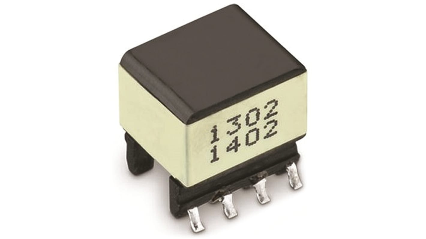 Wurth Elektronik Surface Mount Pulse Transformer 2,5:1:1 Turns Ratio, 1.3Ω Prim. Resistance