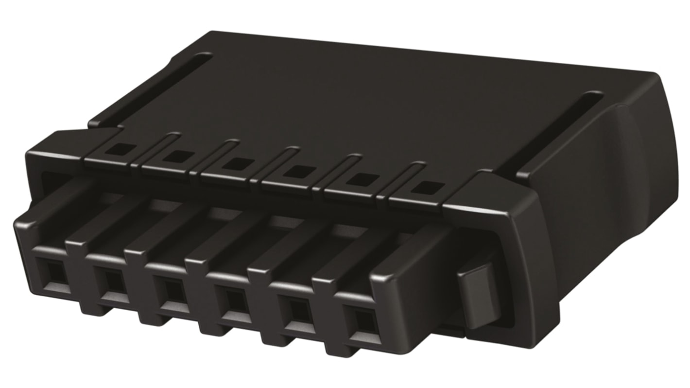 HARTING 2p插拔式接线端子 垂直插头, 2.54mm间距, 7.3A, 160 V, 电缆安装, 螺钉端接, 黑色, Har-Flexicon系列