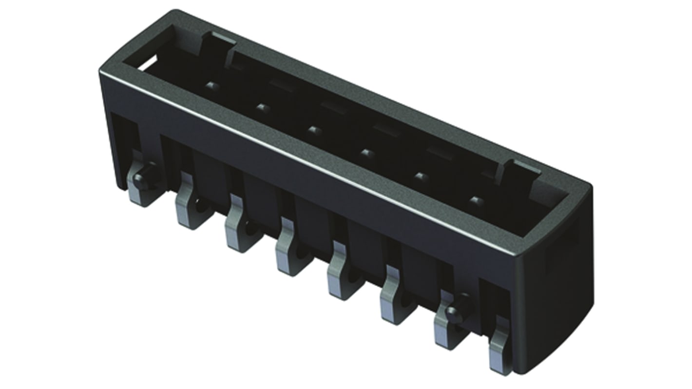 HARTING Har-Flexicon Series Straight Surface Mount PCB Header, 7 Contact(s), 2.54mm Pitch, 1 Row(s), Shrouded