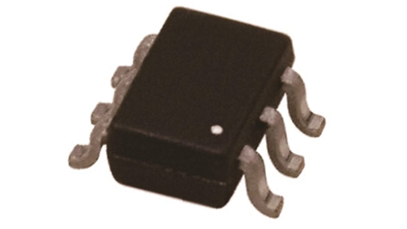 Transistor, PMP5201Y,115, NPN/PNP 100 mA 45 V Dual SOT-363 (SC-88), 6 pines, 100 MHz, Aislado