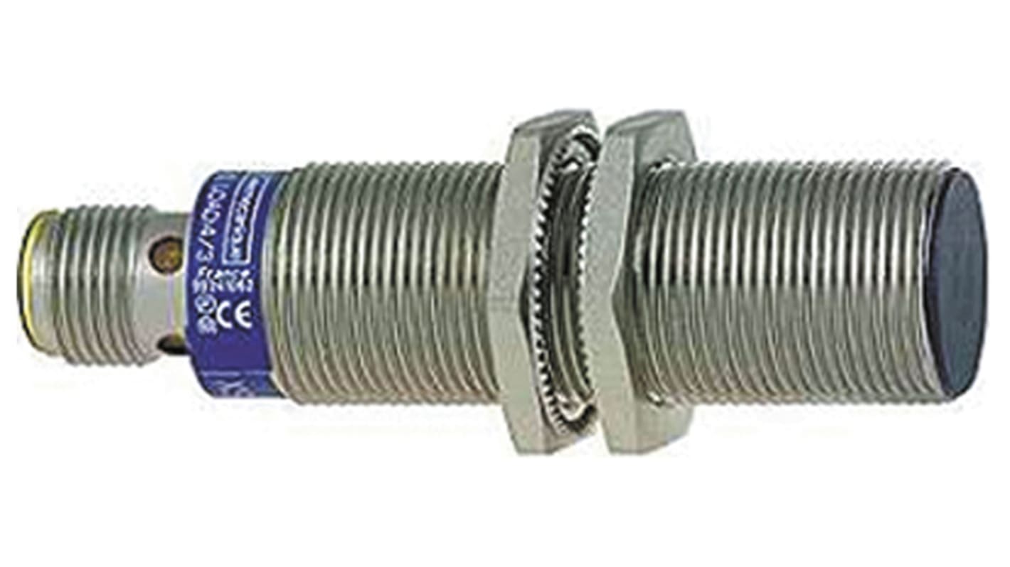 Telemecanique Sensors Inductive Threaded Barrel Proximity Sensor, M12, 5 mm Detection, NPN NC, 12 → 48 V dc