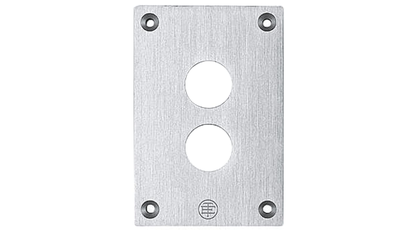 Schneider Electric Aluminium Harmony XAP Control Station Enclosure - 2 Hole 22mm Diameter