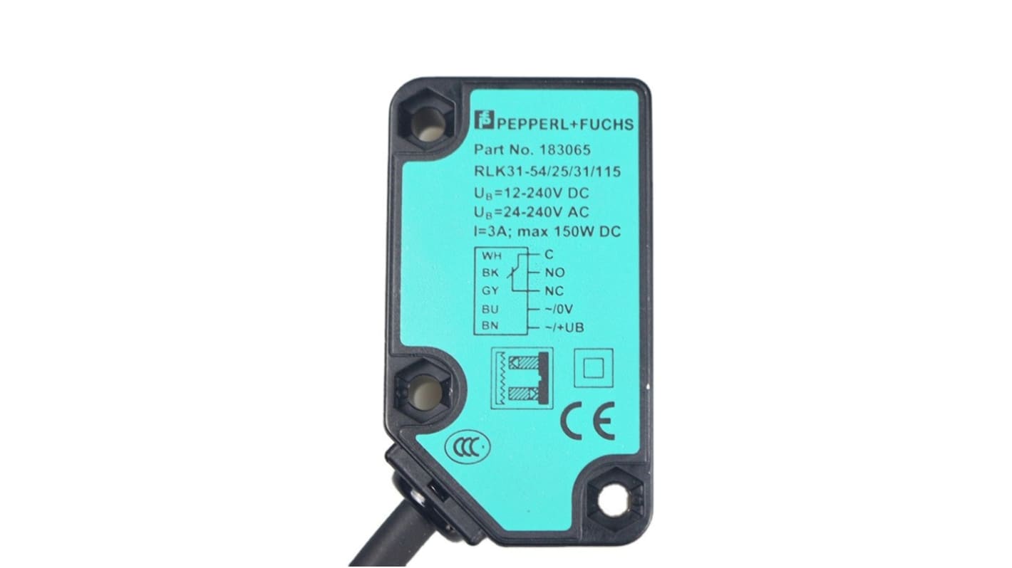Rs-Online Sensore fotoelettrico Rettangolare Pepperl + Fuchs a retroriflessione rilevamento 9 m uscita PREMERE/TIRARE