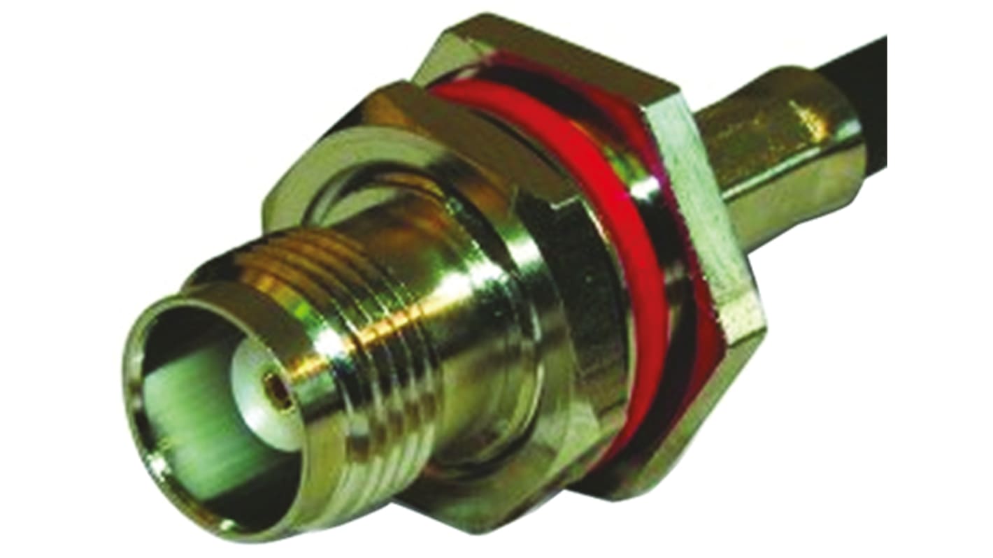 Amphenol RF, Jack Cable Mount TNC Connector, 50Ω, Crimp, Solder Termination, Straight Body