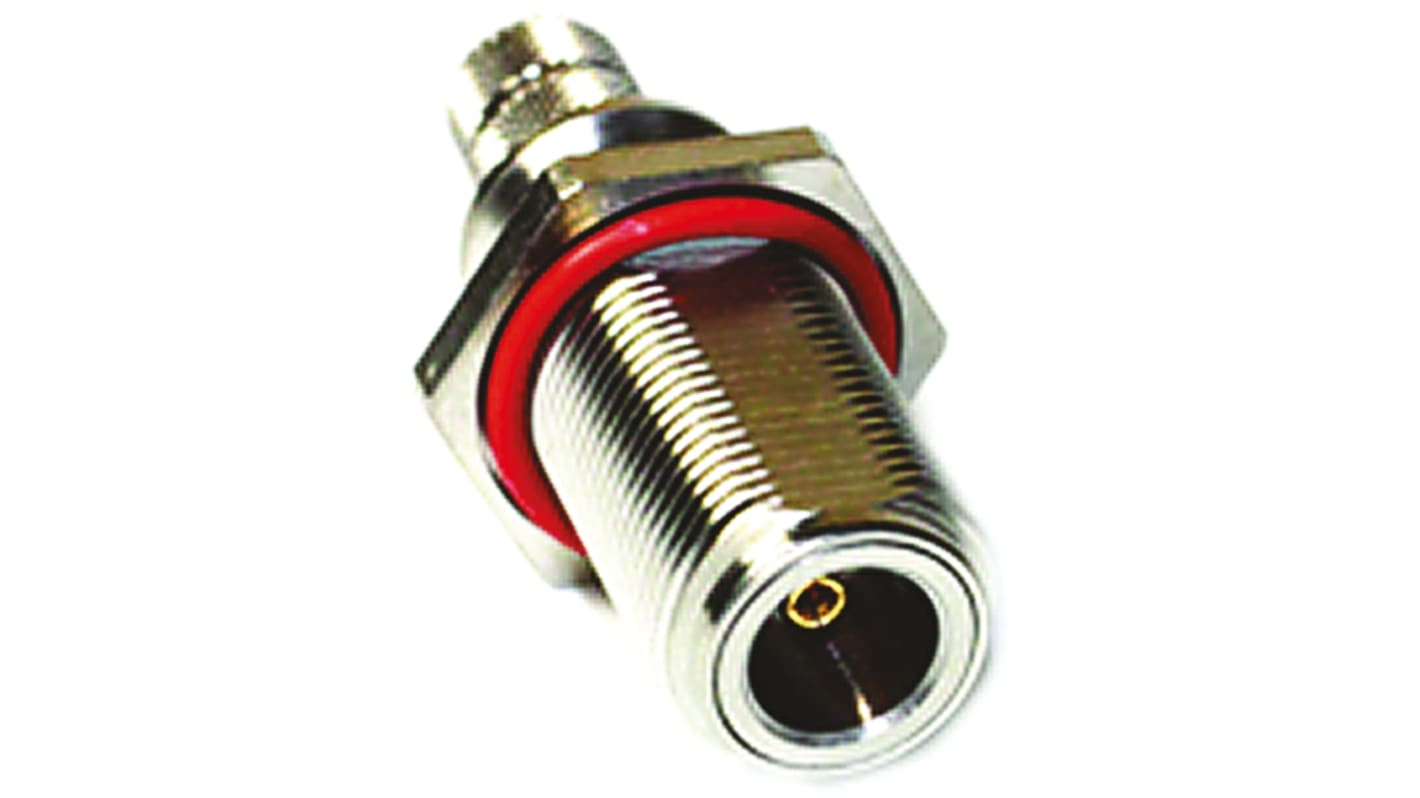 Amphenol RF, Jack Cable Mount N Connector, 50Ω, Crimp Termination, Straight Body