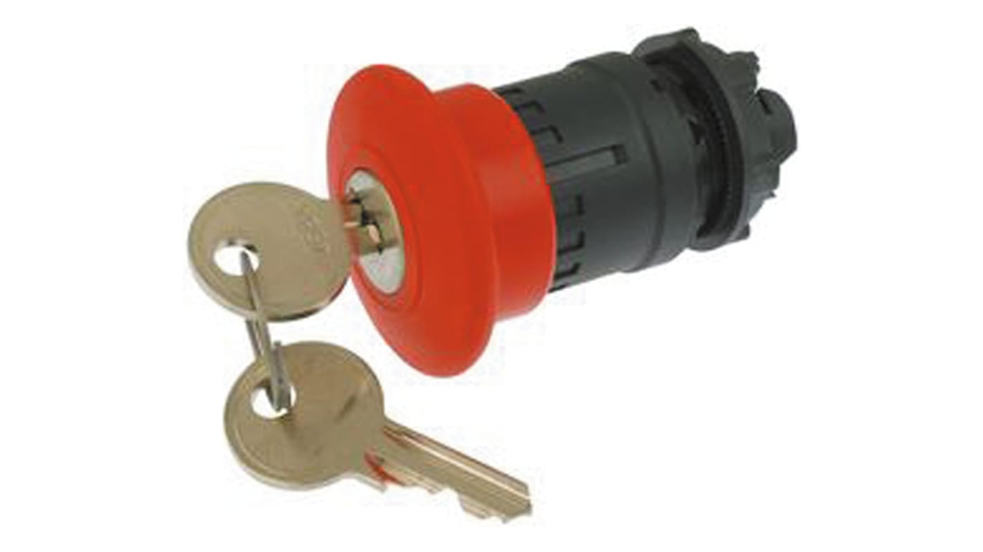 Schneider Electric Harmony XB5 Series, Key Release, Emergency Stop Push Button Head
