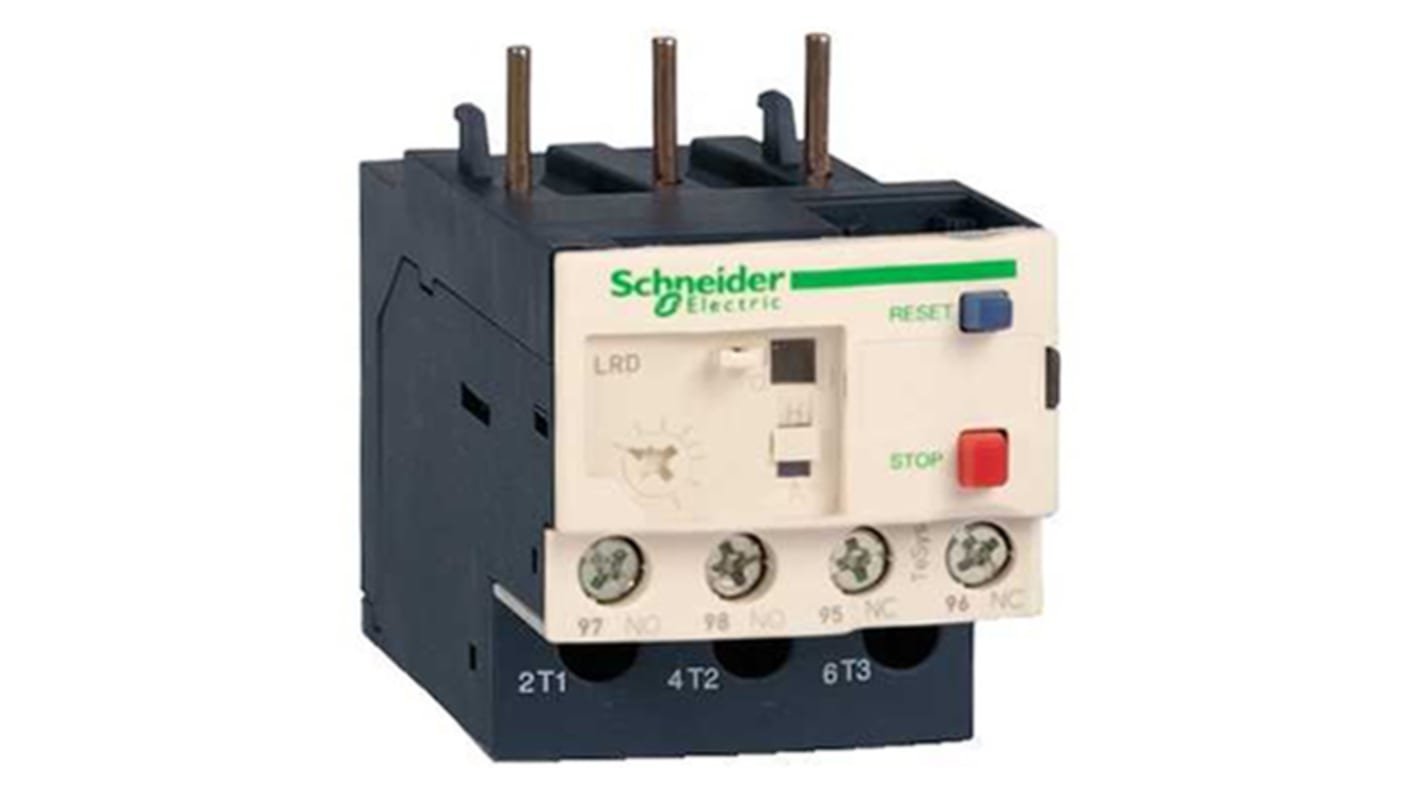 Schneider Electric LR3D Thermal Overload Relay, 4 A Contact Rating, TeSys