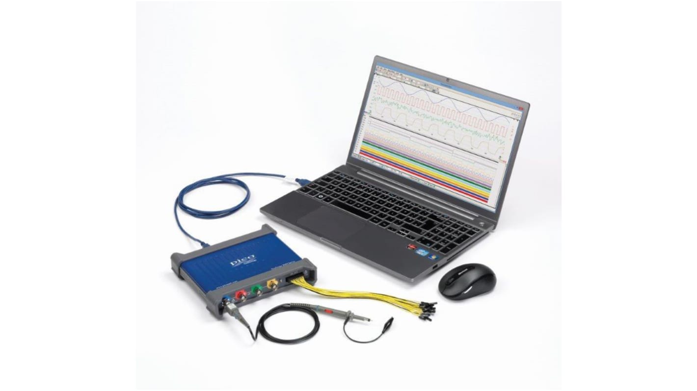 Pico Technology 3406D MSO PicoScope 3000 Series, 200MHz PC Based Oscilloscope, 4 Analogue Channels, 16 Digital Channels