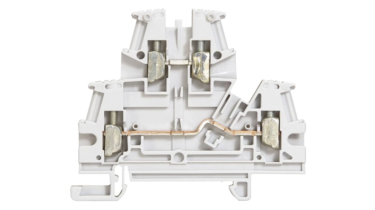 Legrand 0 371 67 371 Series Grey, 2.5mm², Double-Level, Screw Termination