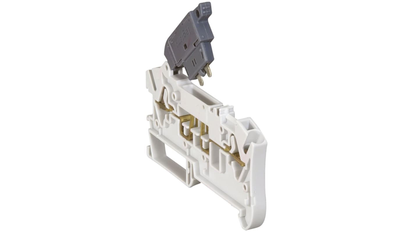 Legrand 372 Series Grey Feed Through Terminal Block, 2.5mm², Spring Clamp Termination