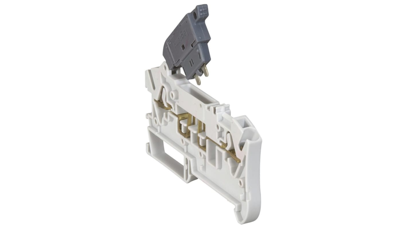 Legrand 372 Series Grey Feed Through Terminal Block, 2.5mm², Spring Clamp Termination