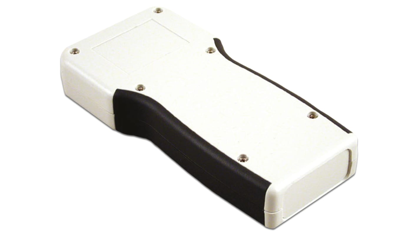 Hammond 1553 Series Grey Flame Retardant ABS Handheld Enclosure, Integral Battery Compartment, IP54, 165 x 80 x 28mm