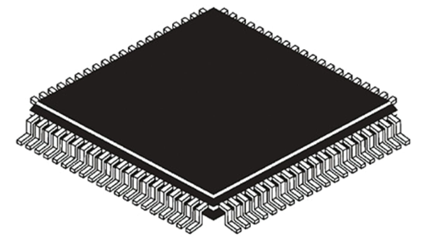 NXP Kinetis K4x マイコン, ARM Cortex M4コア, 72MHz, 288 kB, フラッシュ, 80-Pin LQFP