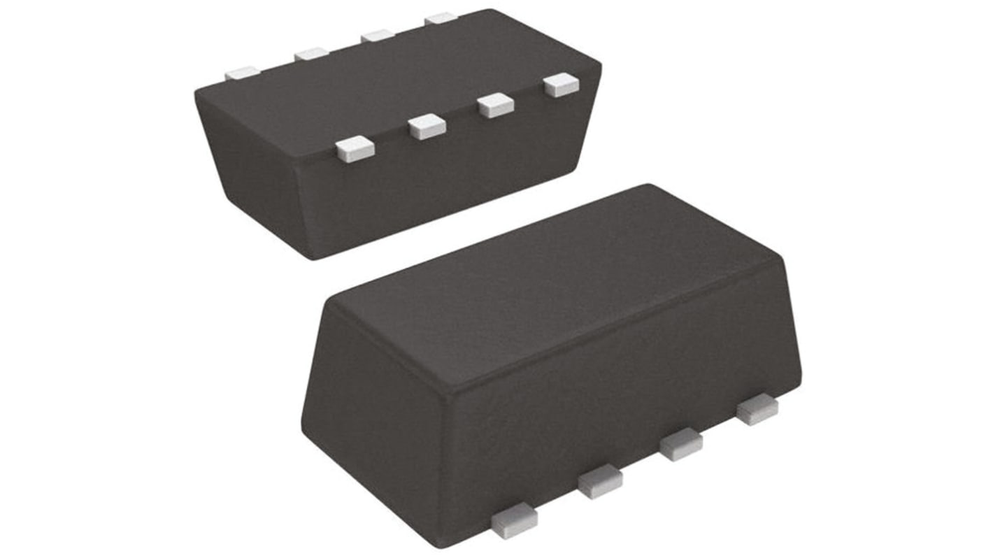 Dual N/P-Channel MOSFET Transistor, 2.7 A, 3.8 A, 30 V, 8-Pin 1206 ChipFET Vishay SI5504BDC-T1-GE3