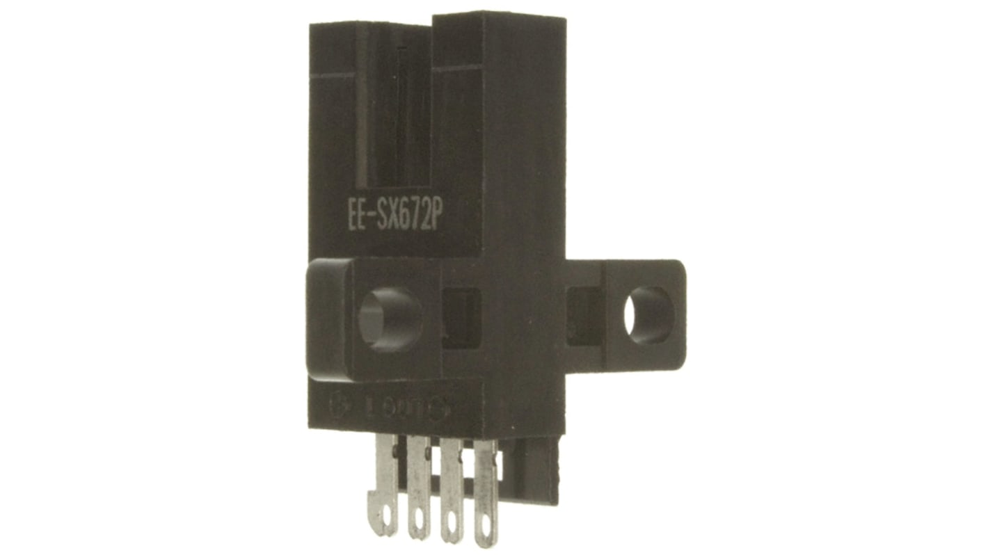 Fotocélula de horquilla Omron, Sistema Barrera de Luz, alcance 5 mm, salida PNP, Conector de 4 pines, IP50