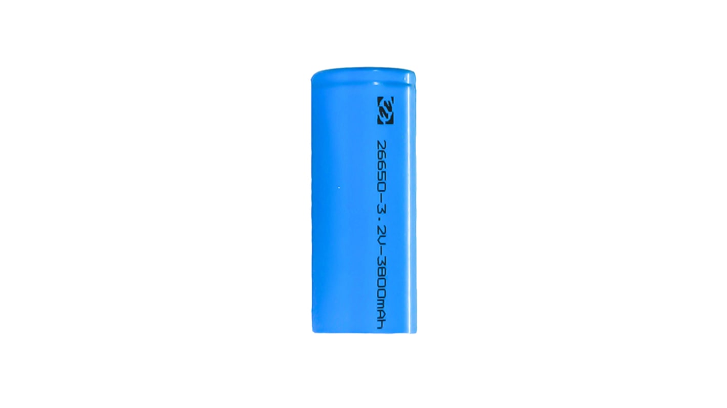 ENIX Energies LiFePO4 26650 Lithiumphosphat Akku, 3.2V / 3.8Ah, Flach-Anschluss