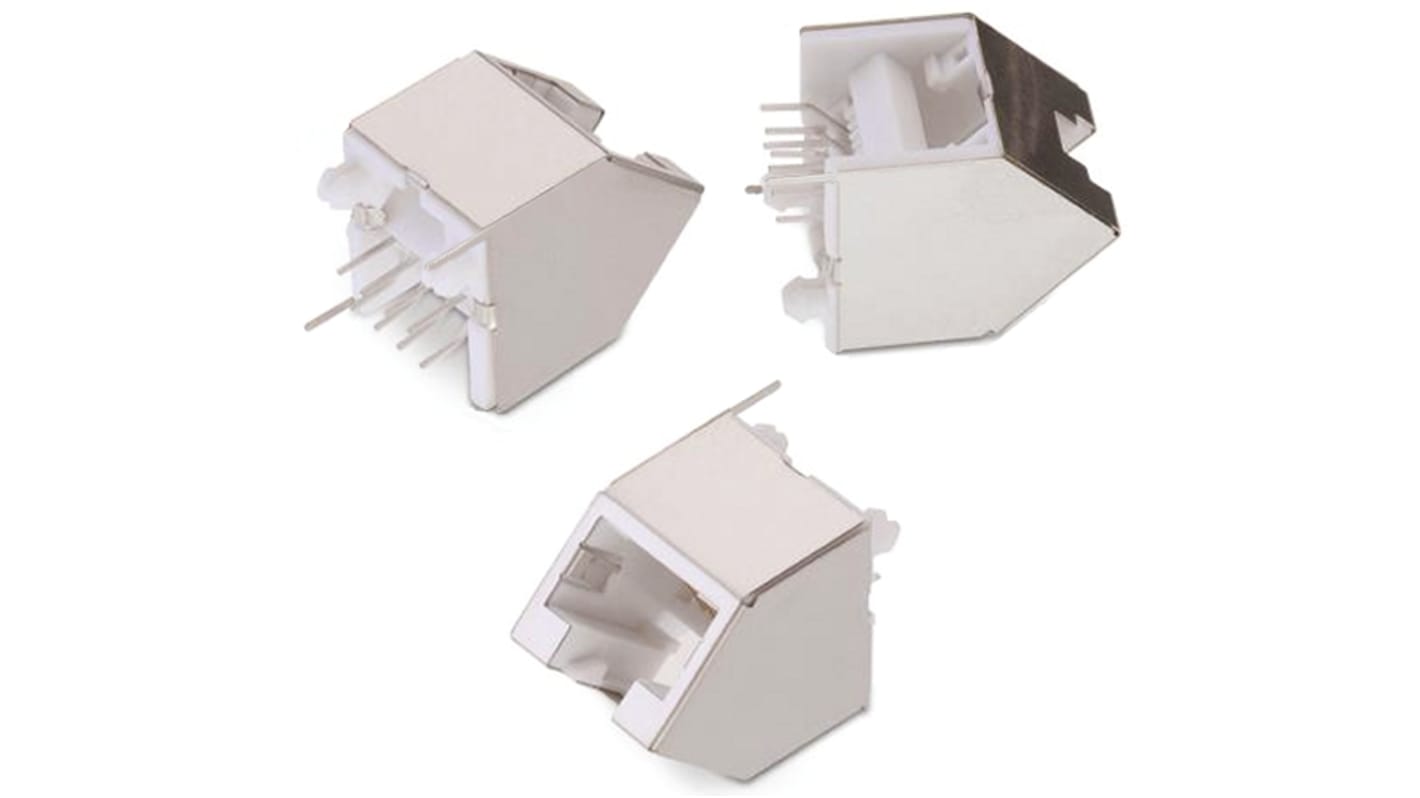 Jack modulare RJ45 Femmina Wurth Elektronik Cat5, 8 vie, Montaggio PCB