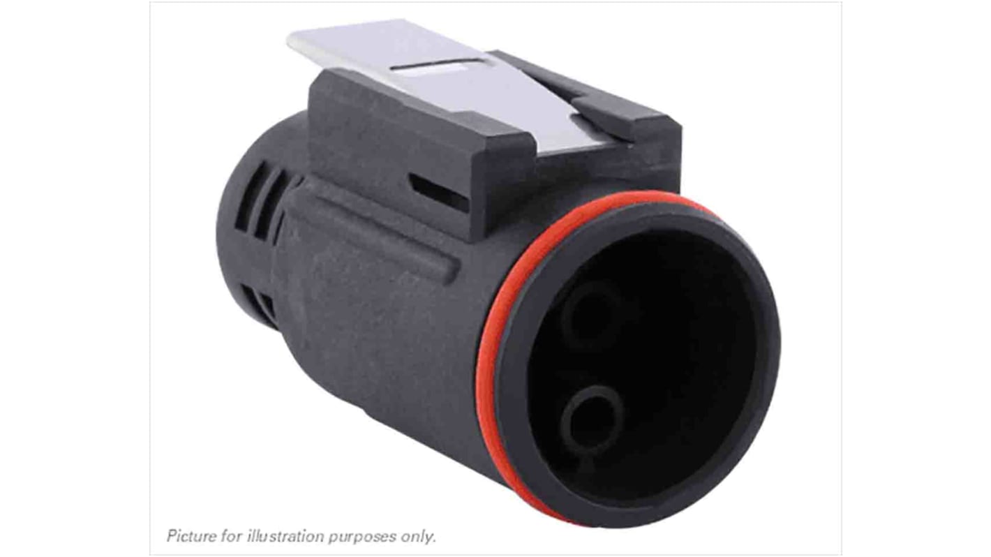 Souriau Connector, 6 Contacts, Cable Mount, Plug, Male, IP68, IP69K, UTL Series