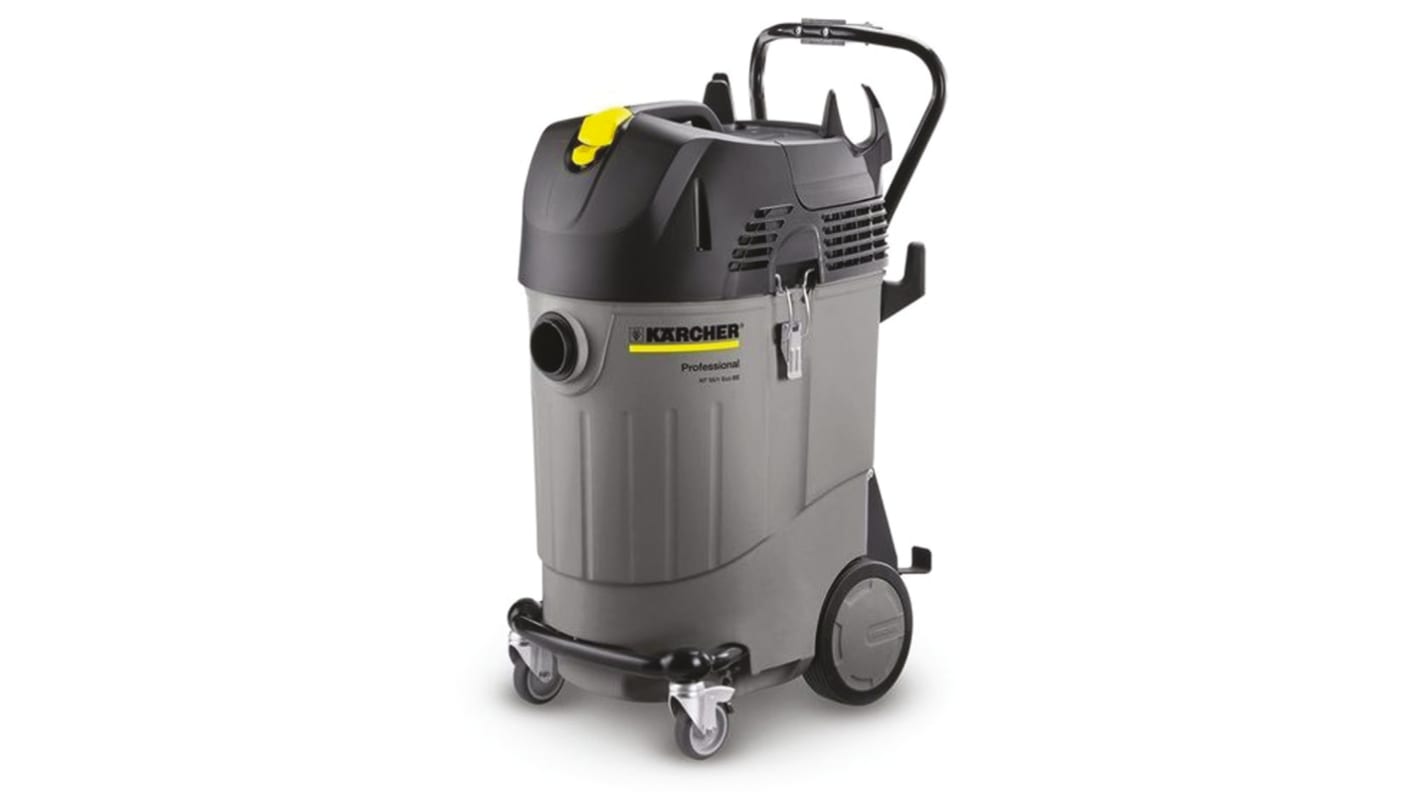 Karcher NT 55/1 Tact Cylinder Wet and Dry Vacuum Cleaner for General Cleaning, 7.5m Cable, UK Plug