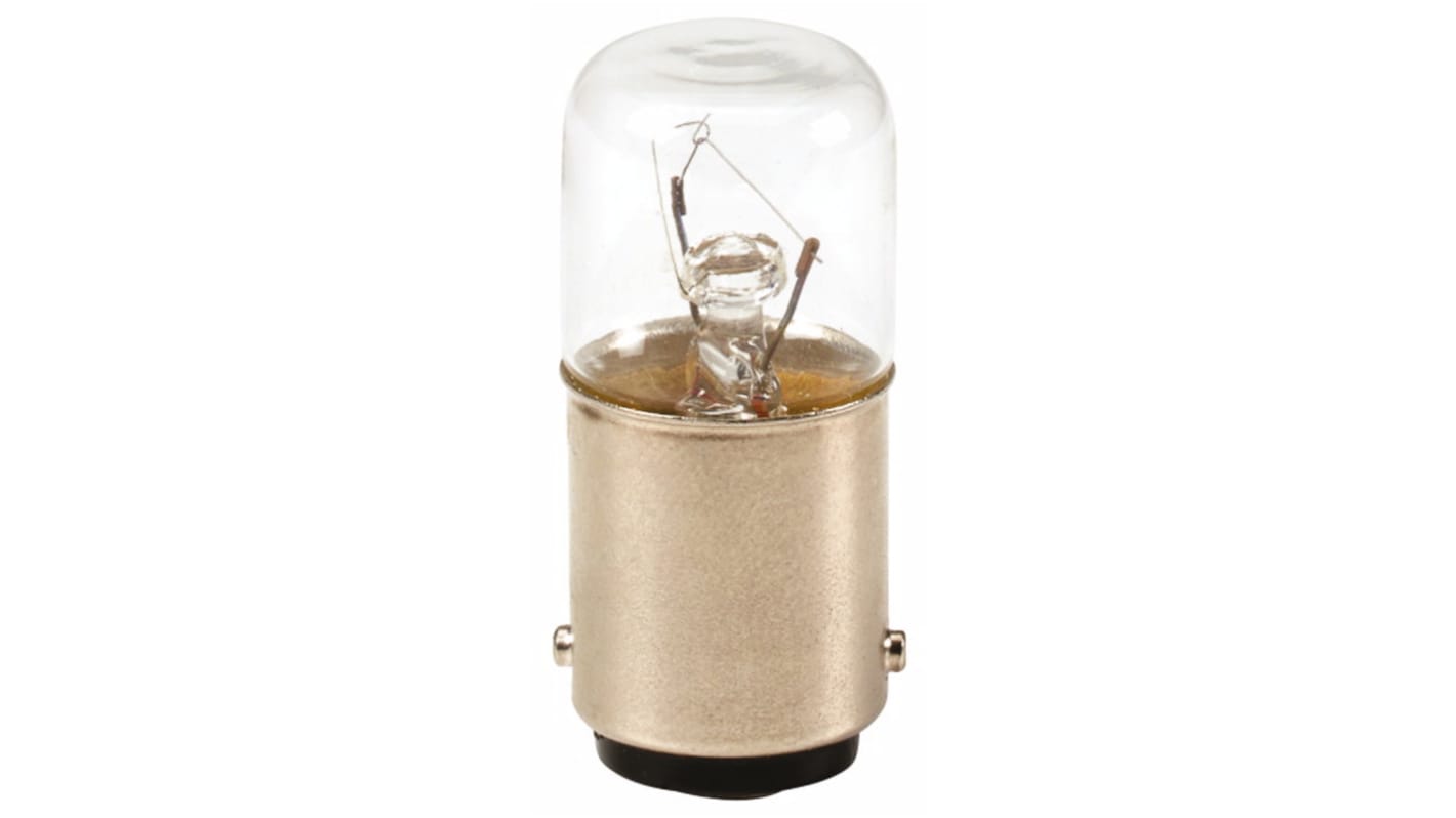 Eaton Incandescent Clear Bulb, BA15d 120 V