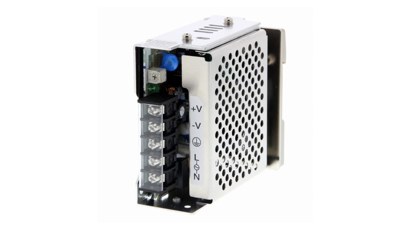 Omron S8JX Switch Mode DIN Rail Power Supply, 100 → 240V ac ac, dc Input, 24V dc dc Output, 2.1A Output, 50W