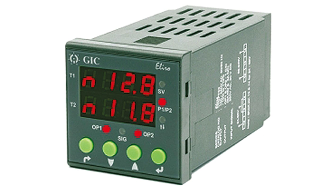 GIC V7DF Series Panel Mount Timer Relay, 110 → 240V ac, 2-Contact, 0.1 s → 999days, DPDT