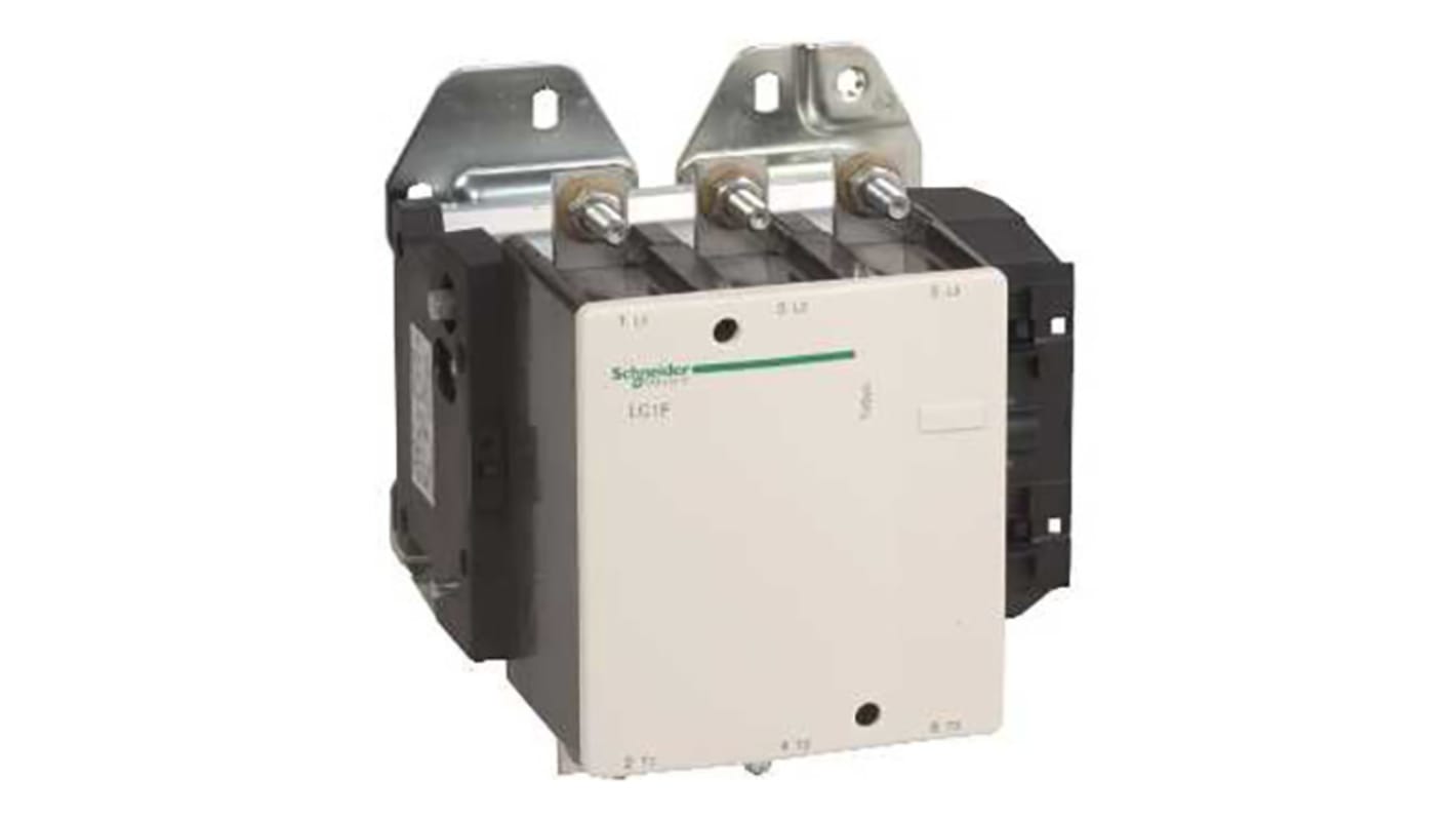 Schneider Electric TeSys F LC1F Contactor, 220 V ac Coil, 3-Pole, 500 A, 250 kW, 5NO, 600 V ac