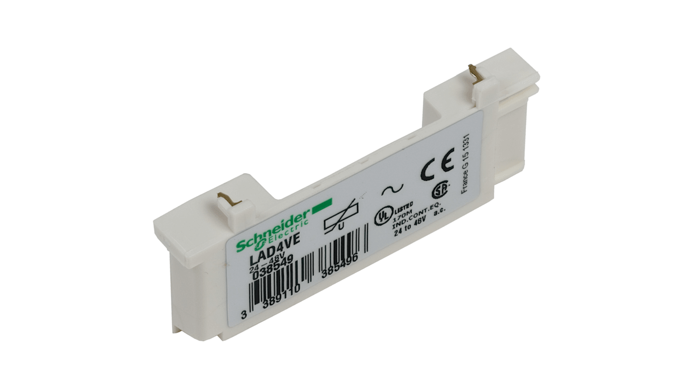 Schneider Electric Serie LAD4 Überspannungsableiter für LC1D09 → LC1D38, LC1DT20 → LC1DT40