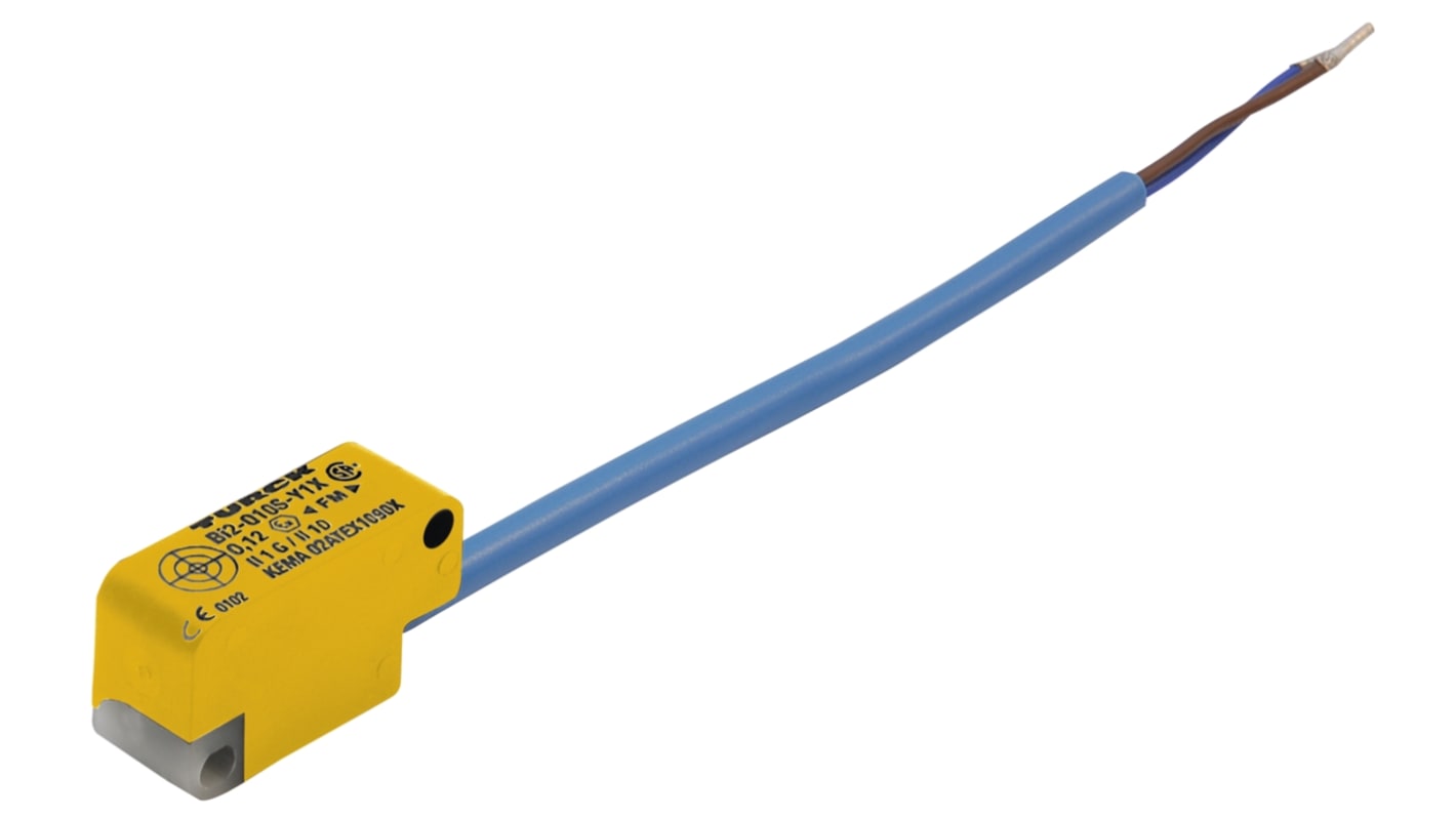 Turck Inductive Block-Style Proximity Sensor, 2 mm Detection, NAMUR Output, 8.2 V dc, IP67