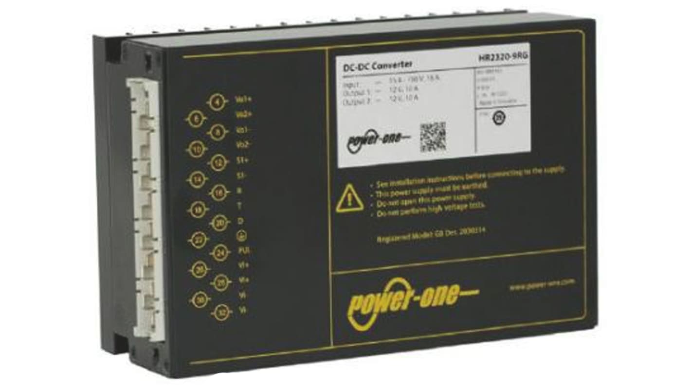 BEL POWER SOLUTIONS INC 隔离式DCDC转换器, 16.8 → 150 V 直流输入, 12V 直流输出, 240W, HR系列