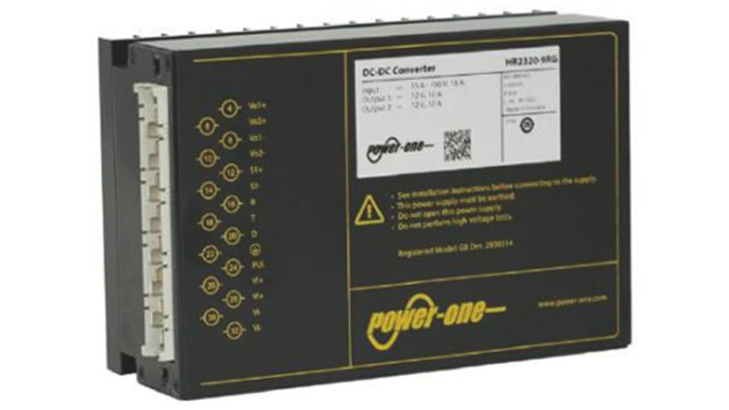 BEL POWER SOLUTIONS INC HR Isolated DC-DC Converter, 12V dc/ 12A Output, 16.8 → 150 V dc Input, 288W, Rack