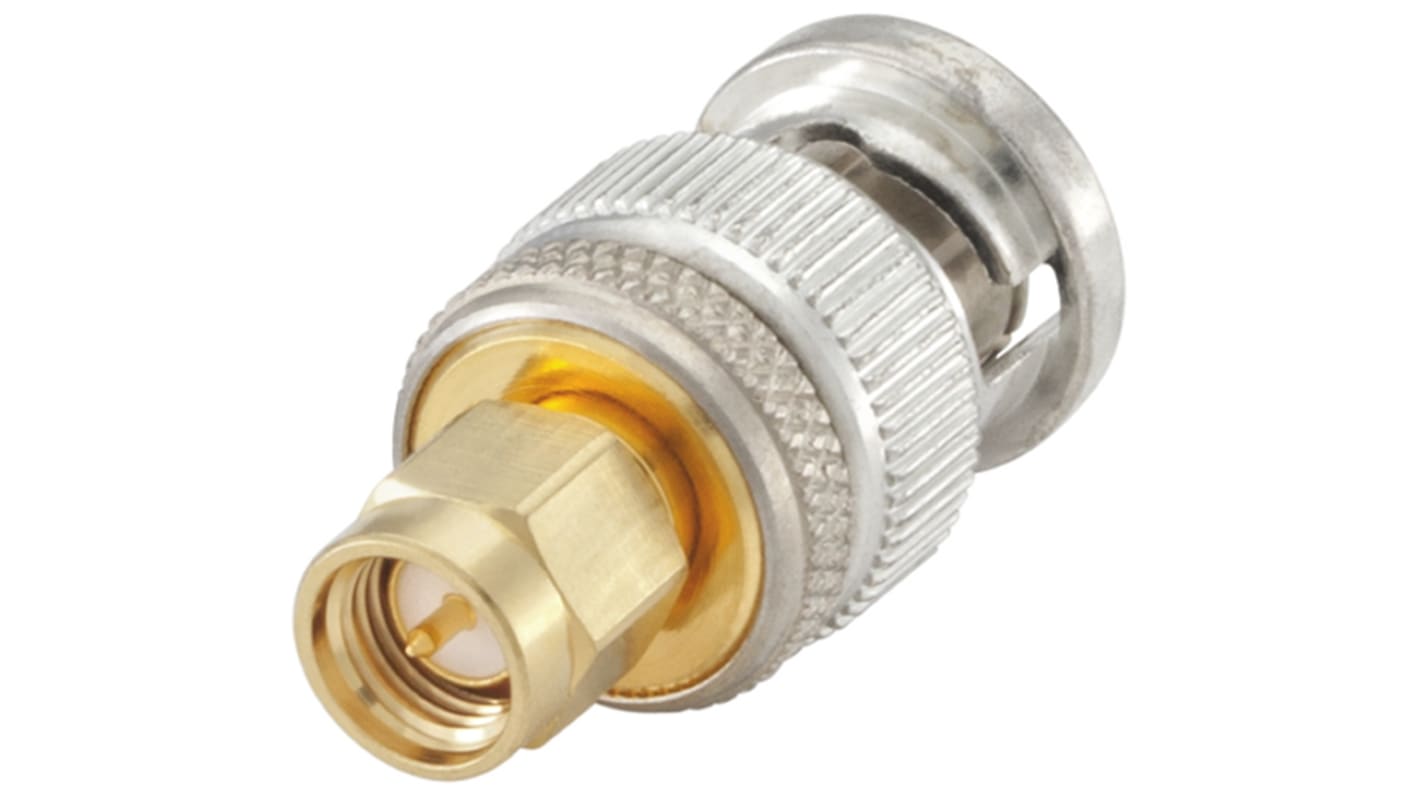 HF Adapter, SMA - BNC, 50Ω, Male - Male, Gerade, 18GHz Normal