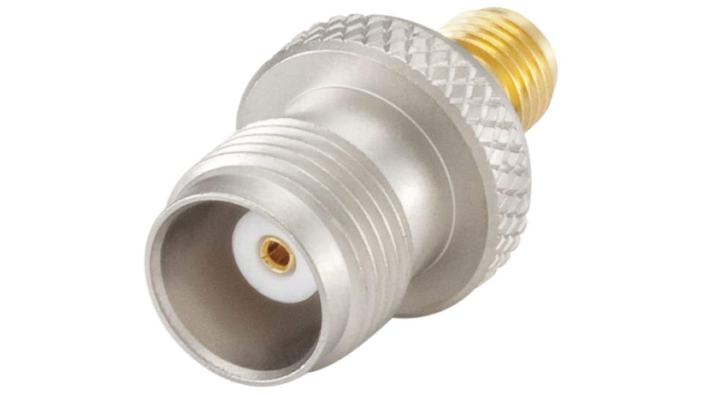 Rosenberger Straight 50Ω RF Adapter TNC Socket to SMA Socket 10GHz