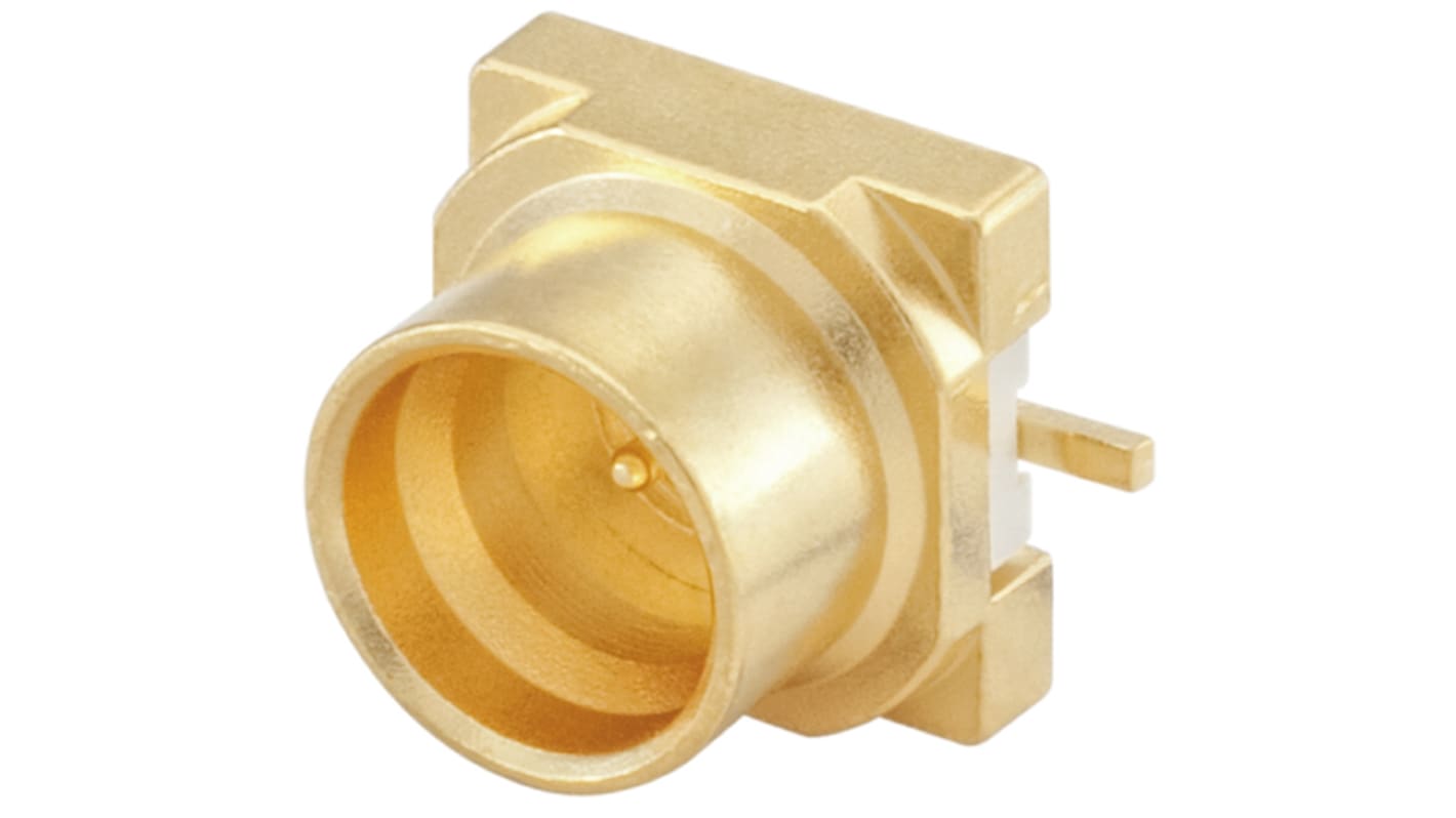 Rosenberger SMP连接器公插, 50Ω, PCB安装, 焊接端接, 直向