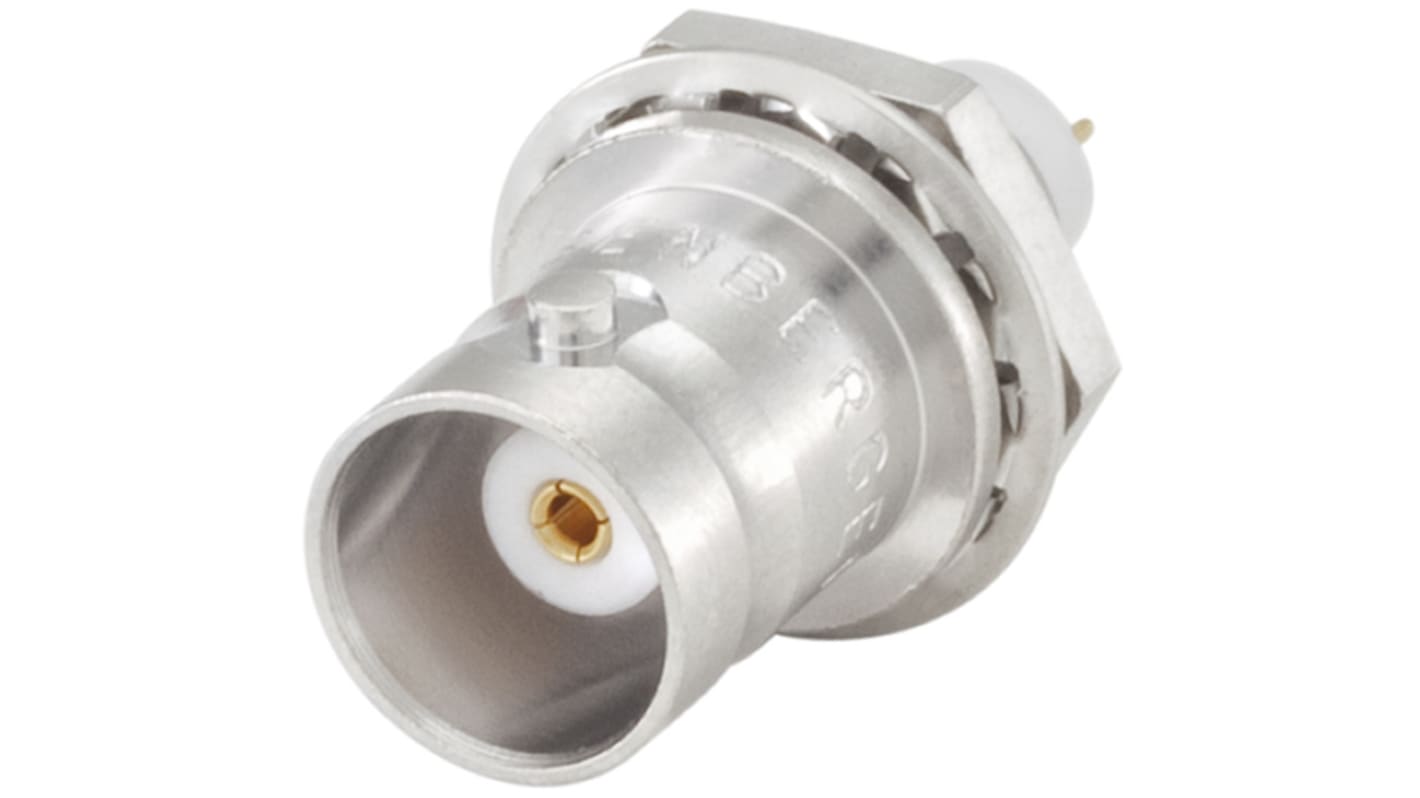 Rosenberger BNC Series, Jack Panel Mount BNC Connector, 50Ω, Solder Termination, Straight Body