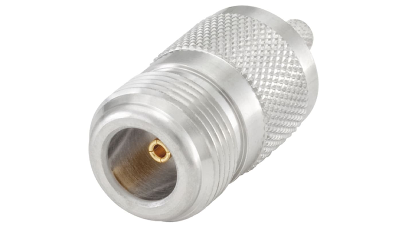 Rosenberger Buchse Koaxialsteckverbinder N-Steckverbinder, Kabelmontage Crimp-Anschluss, für Flexibel-Kabel, 50Ω, Gerade