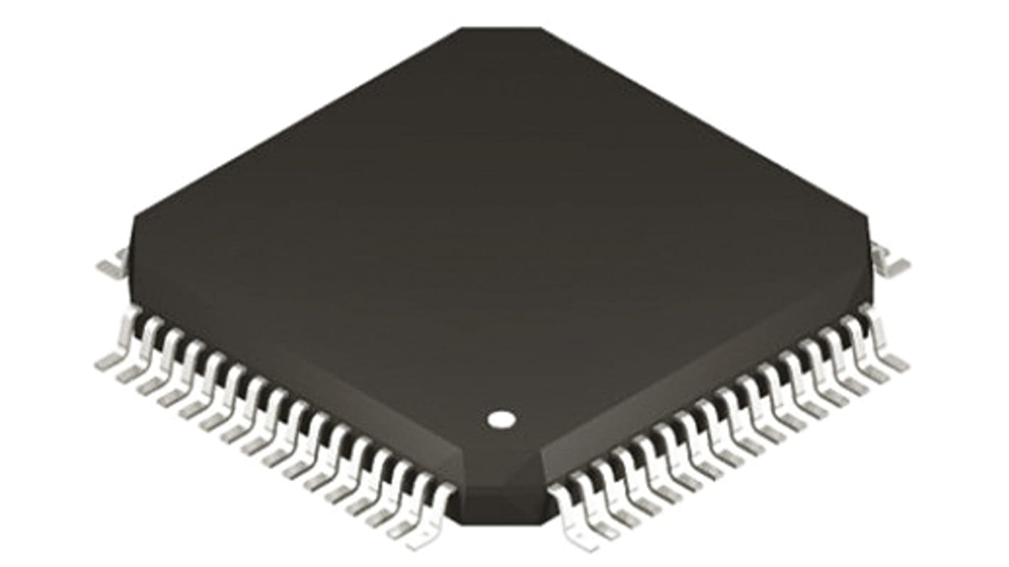 Silicon Labs C8051F单片机, 8051内核, 64针, TQFP, 最大25MHz, 64 kB 闪存, 4.352 kB RAM