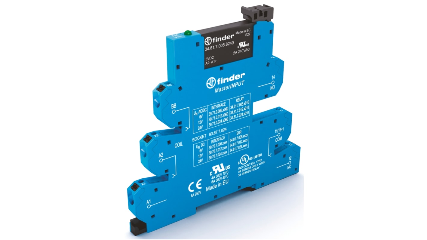 interfészrelé-modul 2 A DIN-sín, Egyenáram, SPNO, 24 V DC Series 39