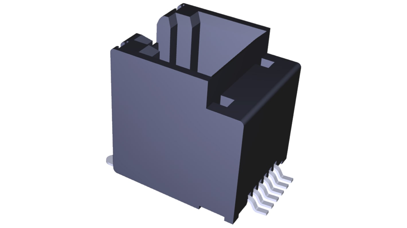 Connettore RJ11 Femmina Molex Cat3, 6P6C vie, Montaggio superficiale