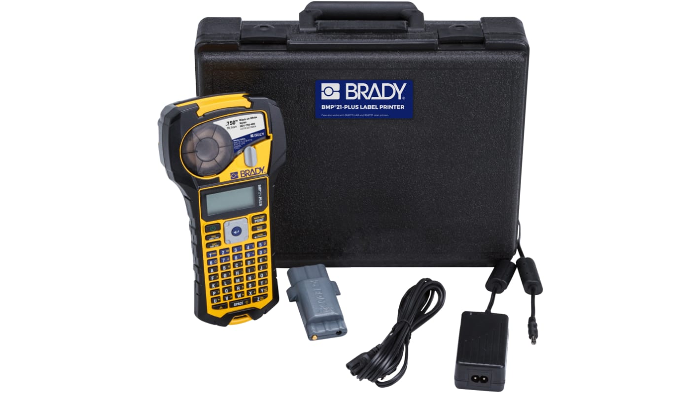 Brady BMP21-PLUS-KIT Handheld Label Printer, 19mm Max Label Width, UK Plug