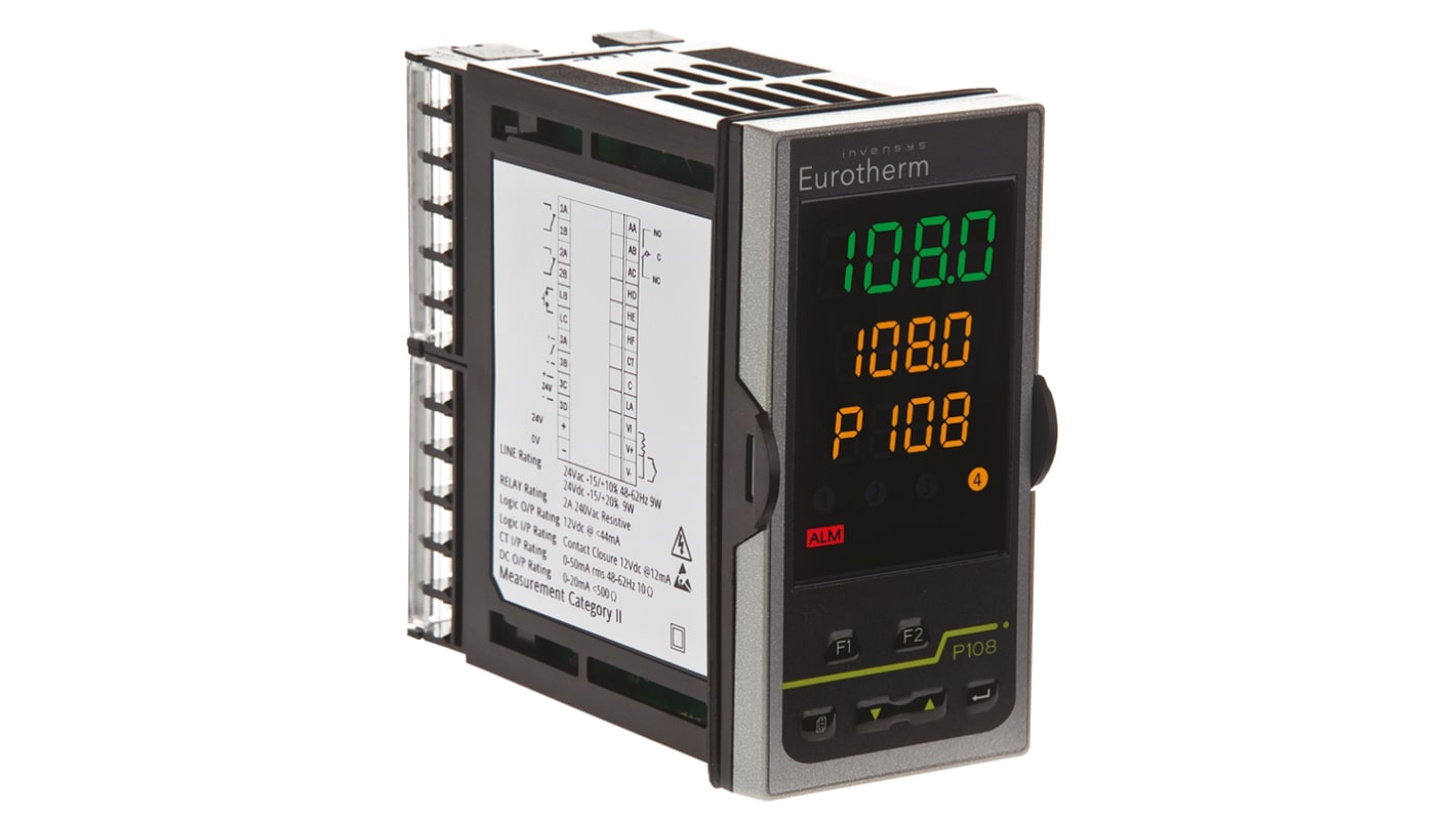 Rs-Online Termoregolatori PID Eurotherm Piccolo P108 85 → 264 V c.a. 48 x 96mm 2 uscite Logico Relè