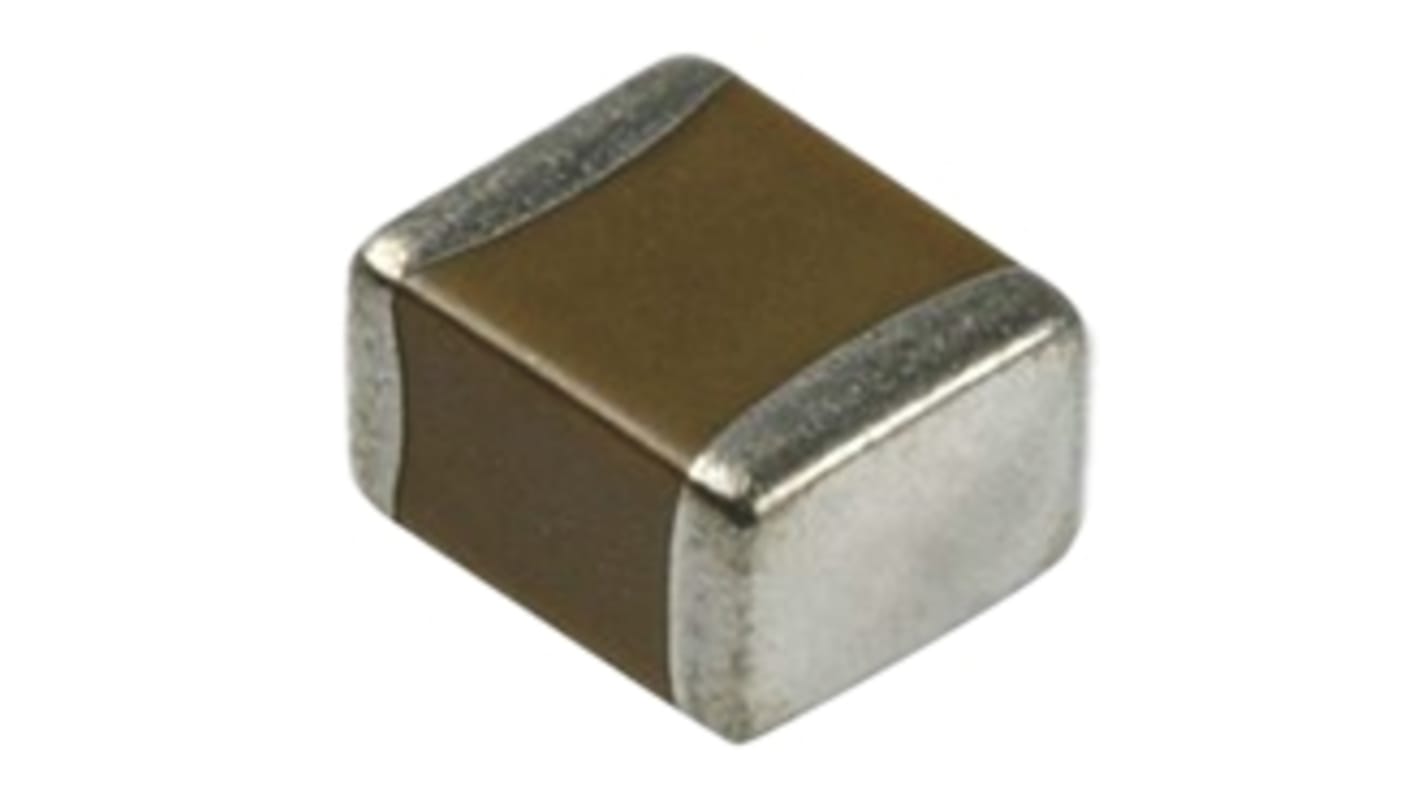 Murata 100pF Multilayer Ceramic Capacitor MLCC, 25V dc V, ±10% , SMD