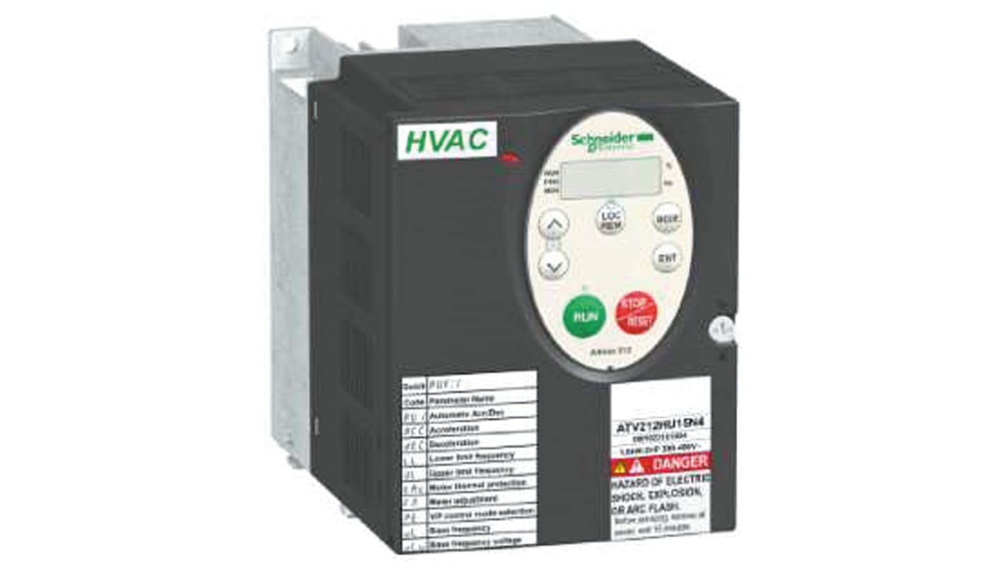 Rs-Online Inverter Schneider Electric 1 5 kW 400 V c.a. 3 fasi 0 → 200Hz
