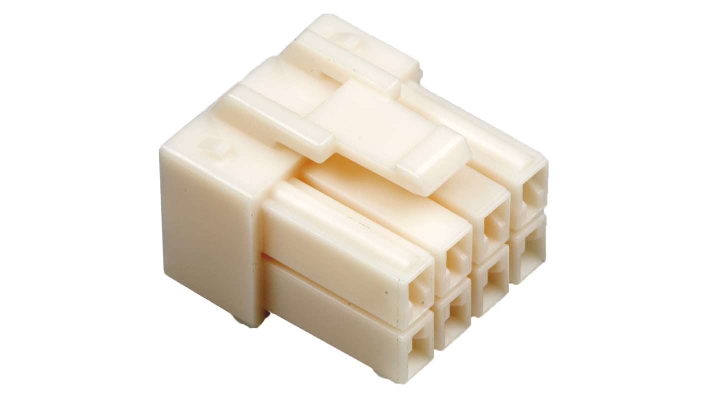 JST, HLP Male Connector Housing, 3.96mm Pitch, 8 Way, 2 Row