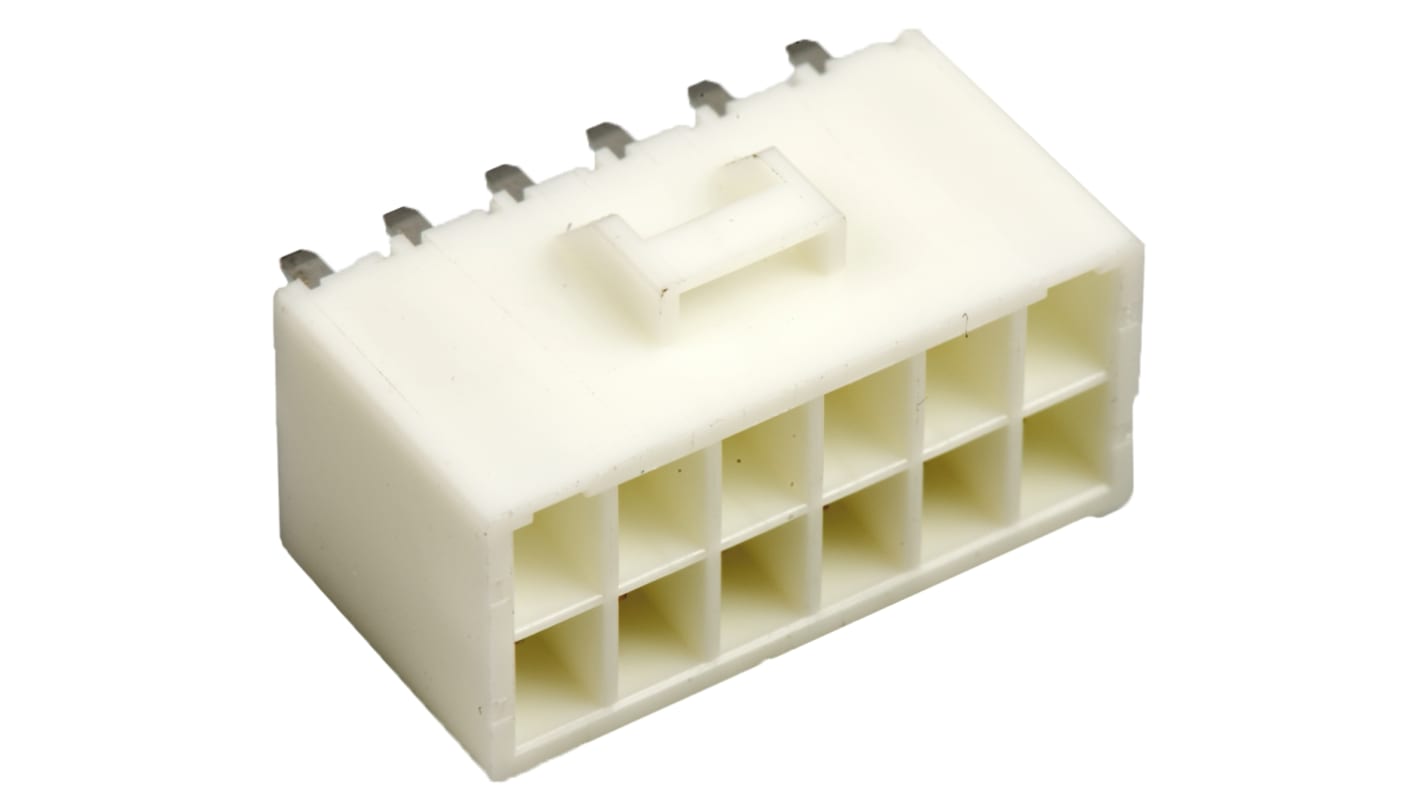 JST HL Series Straight Through Hole PCB Header, 12 Contact(s), 3.96mm Pitch, 2 Row(s), Shrouded