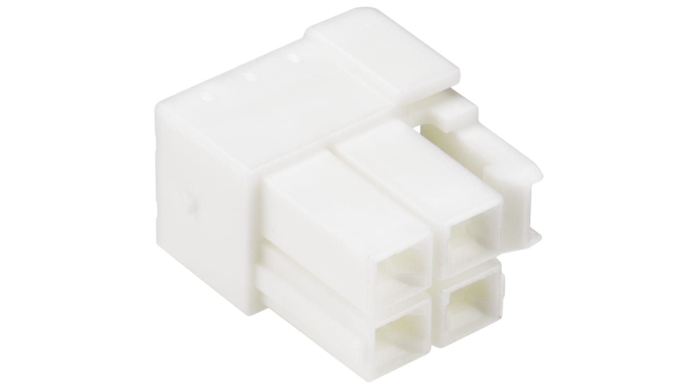 JST, VL Male Connector Housing, 6.2mm Pitch, 4 Way, 2 Row