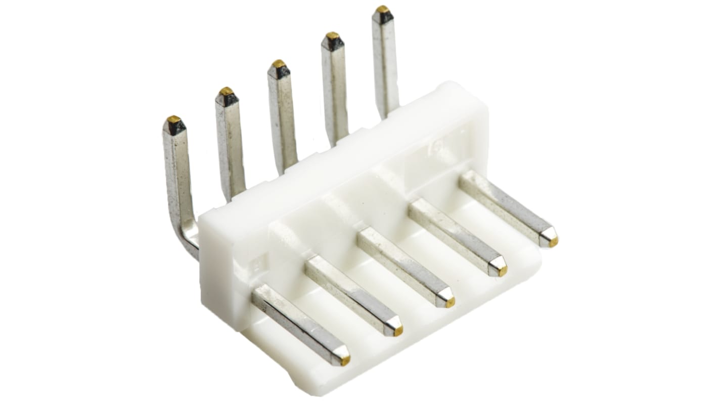 File di contatti PCB JST, 5 vie, 1 fila, passo 3.96mm