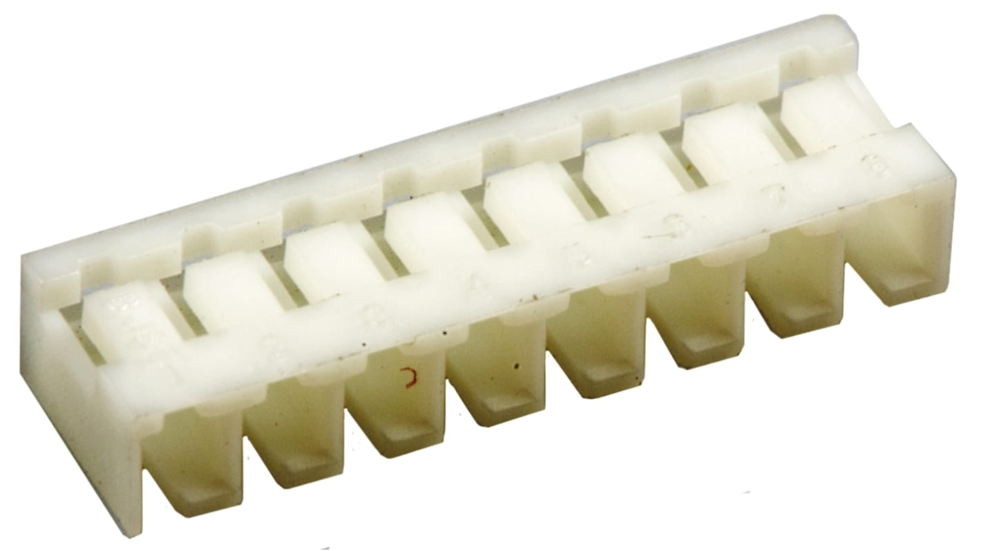 JST, SJN Male Connector Housing, 2mm Pitch, 8 Way, 1 Row Side Entry